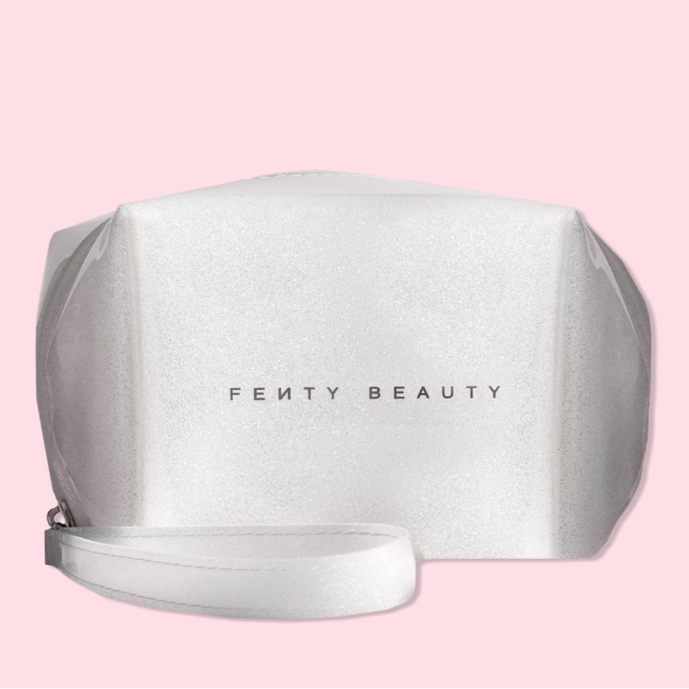 Fenty Beauty Cosmetics Bag and Mini Gloss Bomb Bundle